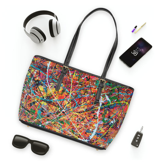 #181 Chaos in Color: Luxury PU Leather Shoulder Bag