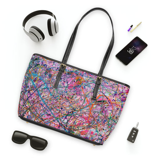 Ecstasy Abstract Art PU Leather Shoulder Bag – Luxury Designer Handbag